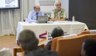 Félix Balboa (Presidente de Fundación Phi) y Pedro Pozas (Proyecto Gran Simio)